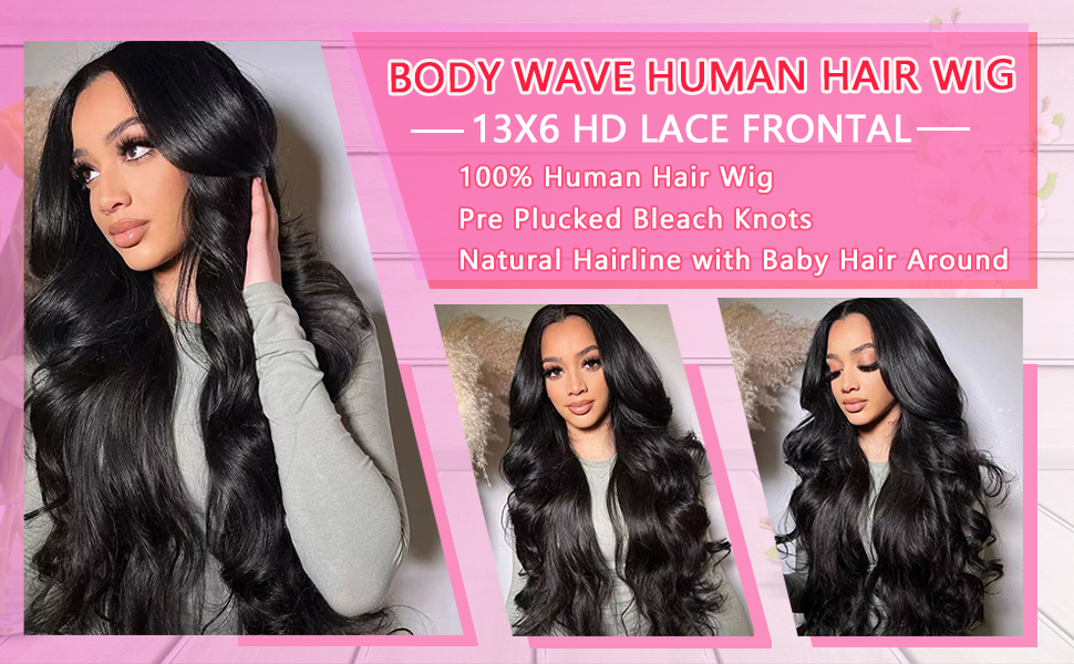 13x6 hd lace front wigs human hair