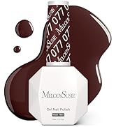 MelodySusie Hema Free Gel Nail Polish, 0.5 Fl Oz Thick Red Brown Gel Polish, Non Toxic, Long Last...