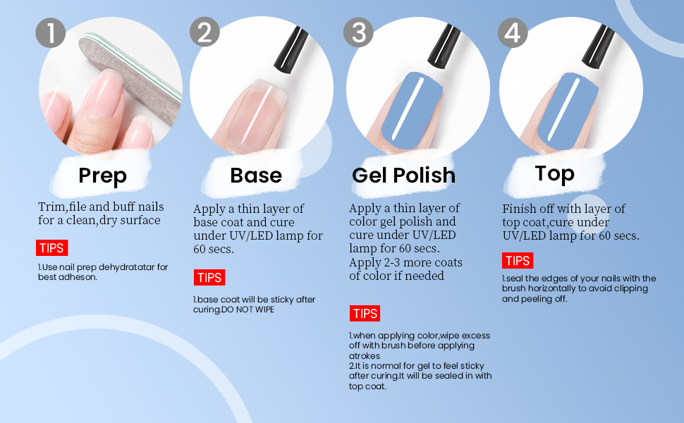 blue nail polish