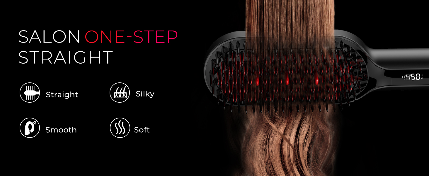 hair straightening brush