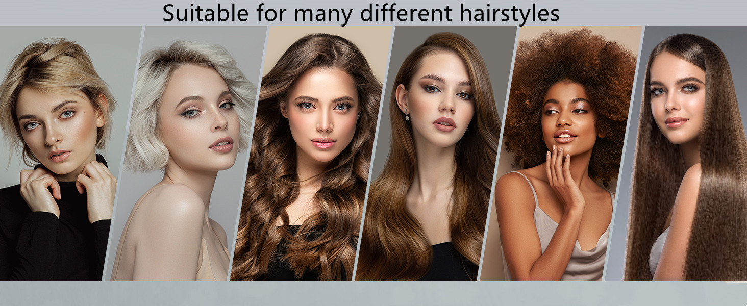 Suitable for different hairstyles