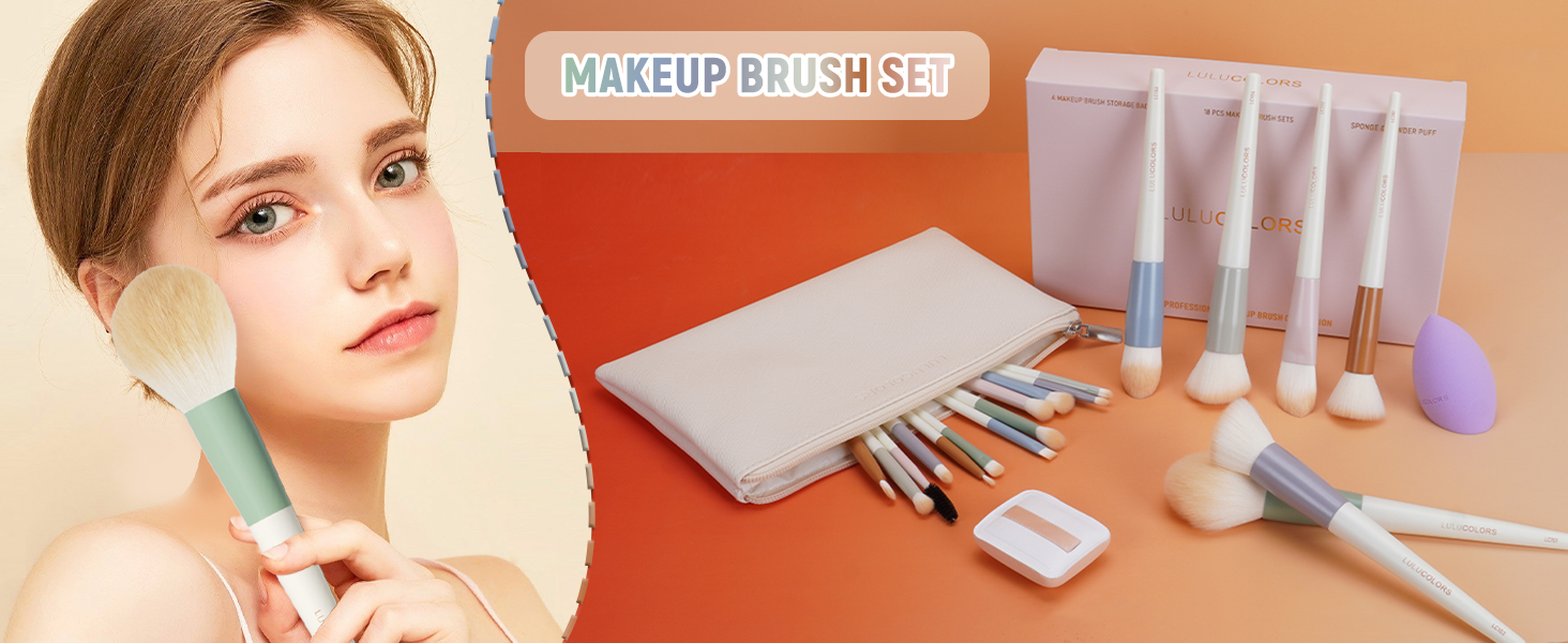 Morandi Series 18-piece Makeup Brush Set
