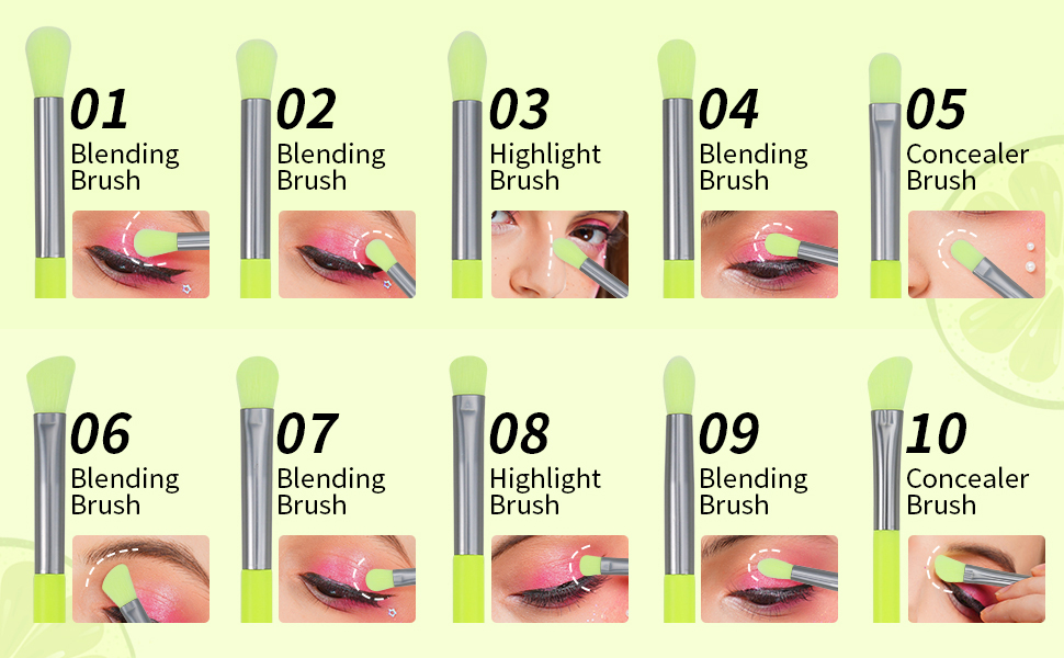 eyeshadow brush set