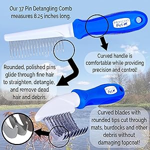 Dematting Comb razor Aussiedoodle Sheepdog Bernese Corgi Chow Cocker Spaniel Lhasa Apso Schnauzer  