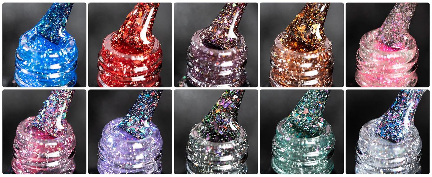 BURANO Reflective Glitter Gel Polish-5