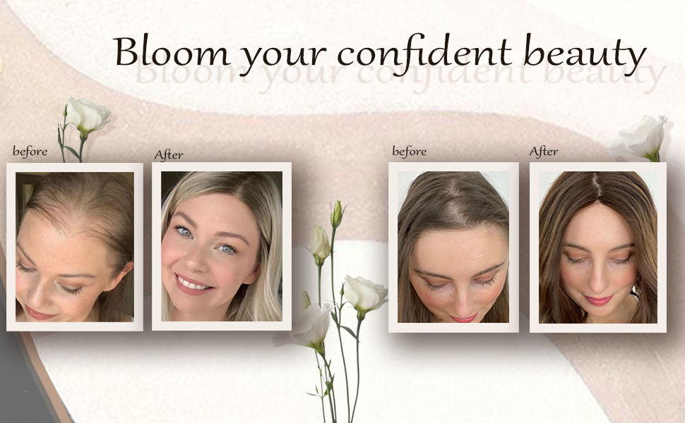 Hair Toppers for Women Real Human Hair