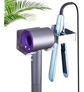 WAYASI Hair Straightener Holder for Wall, Adhesive Straightener Holder, Blow Dryer Holder Wall Mo...