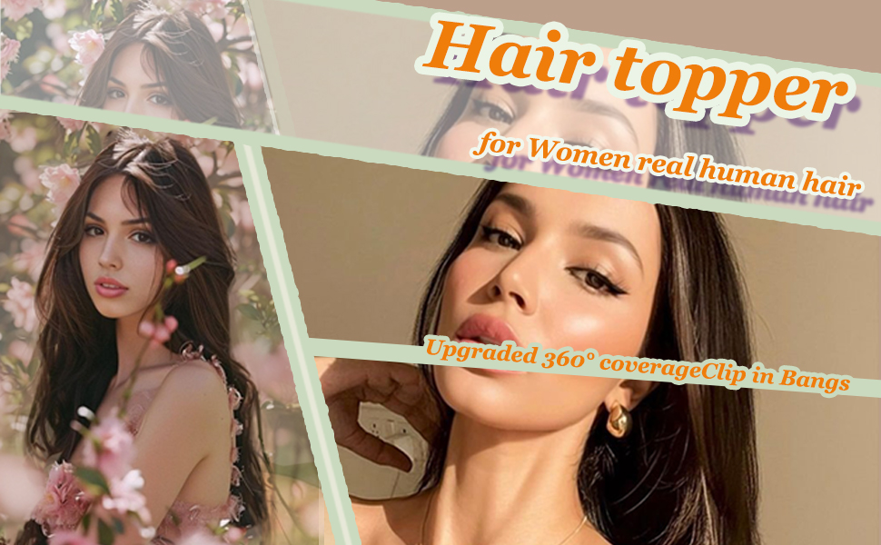 Hair Toppers for Women Real Human Hair