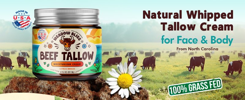Meadow Bliss Beef Tallow Cream For Face and skin