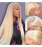613 Blonde Lace Front Wig Human Hair Straight 613 HD Lace Frontal Wig 13×6 Blonde Lace Front Wigs...