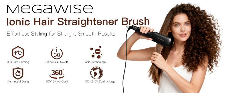 hair straightener brush