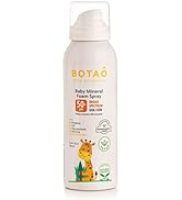 BOTAO BABY’S MINERAL SUNSCREEN FOAM SPRAY: SPF50 Broad Spectrum UVA UVB, Babies or Toddlers Sunbu...
