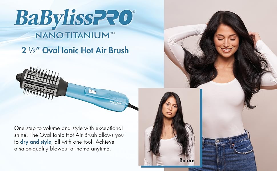 Oval Hot Air Brush