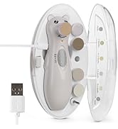 haakaa Baby Nail Trimmer Electric with LED Light, Rechargeable Nail Trimmer for Baby/Newborn/Adul...
