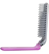 Allegro Combs ScalpCaress: Detangler Brush Mini Foldable Hairbrush for Women, Kids - Ideal For Cu...