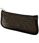 Chic Petite Black Mesh Brush Bag