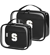 Wandering Nature Clear Makeup Bag Gifts for Women 2 Pack Preppy Cosmetic Bags Travel Toiletry Bag...