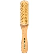 GranNaturals Boar Bristle Slick Back Hair Brush - Soft White Bristle Smoothing Hairbrush for Slic...