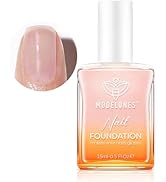 modelones 15ml Iridescent Pink Nail Natural Concealer Foundation Polish Air Dry Nail Growth Polis...
