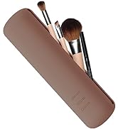 FVION Travel Makeup Brush Holder, Silicone Foundation Brush Pouch with Magnetic Closure, Make up ...