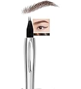 Easilydays Eyebrow Pencil, 3D Waterproof Microblading Eyebrow Pen 2 Fork Tip Tattoo Pen, Precise ...