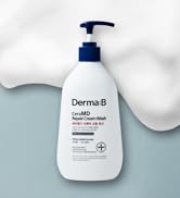 Derma B CeraMD Repair Cream Wash, Unscented Fragrance Free Creamy Face & Body Cleanser for Dry Se...