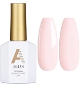 AILLSA Nude Gel Polish White Pink Fall Winter Gel Nail Polish Beige Neutral Gel Polish PeachPuff ...
