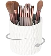 HSSPANFN Makeup Brush Holder Organizer -360° Rotating Multi-Functional Pen Holder for Desk,Multi-...