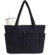 Wandering Nature Puffer Tote Bag with Cup Holder & Laptop Compartment & Trolley Sleeve for Travel...