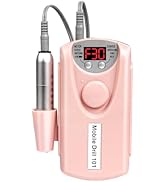 MEKK Cordless Nail Drill Pro: 30000 RPM Rechargeable Electric Nail File, Lightweight & Quiet for ...