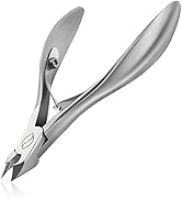FERYES Cuticle Clippers 1/2 Jaw - Professional Cuticle Cutter Nail Cuticle Remover Tool, Nail Ski...
