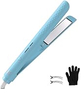 Quico Hair Straightener, Negative Ion Flat Iron Hair Straightener Anti-Frizz, 15s Fast Heating, T...