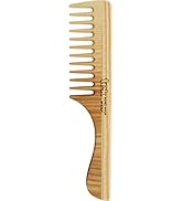 TEK - Sparse Tooth Comb with Ash Wood Handle Handmade in Italy, for Normal, Curly or Wavy Hair - ...