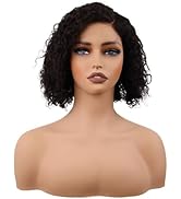 BIG G HAIR 10 inch Curly Side Part Vietnamese Human Hair Wig Adjustable Notches & Strap At The Ba...