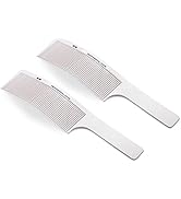 PERFEHAIR Curved Fading Comb, Pack of 2, Professional Barber Flat Clipper Blending Flat Top Hair ...