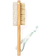 Foot Brush & Pumice Stone with Handle - Callus & Corn Remover, Exfoliator & Scrubber for Dry, Dea...