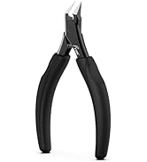 FVION Straight Blade Toenail Clippers, Comfort Handle Ingrown Toe Nail Clippers for Thick Nails f...