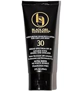 Black Girl Sunscreen Moisturizing Sunscreen Lotion SPF 30, No White-Residue, Formulated with Natu...