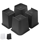 Affogato Bed Risers, 4 Pack 6 Inch Heavy Duty Furniture Risers, Table Leg Extenders, Bed Lifts Fi...