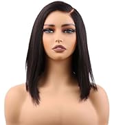 BIG G HAIR 12 inch Yaki Side Part Vietnamese Human Hair Wig Adjustable Notches & Strap At The Bac...