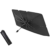 Sodcay 1 PC Car Windshield Sun Shade Umbrella, Foldable Sun Shade Car Sun Visor Protector Reflect...