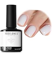 modelones Milky White Gel Nail Polish 15 ML Funny Bunny Nail Polish Natural Color Translucent Jel...
