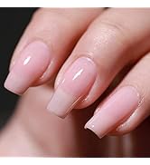 FZANEST Gel Nail Polish 15ml,Jelly Sheer Clear Natural Nude Pink Gel Polish Varnish Nail Art Mani...