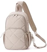 Wandering Nature Sling Bag for Women Lightweight Quilted Crossbody Bag Fits for 11