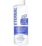 Eternal 100% Pure Acetone – Quick Professional Ultra-Powerful Nail Polish Remover for Natural, Ge...