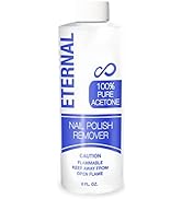Eternal 100% Pure Acetone – Quick Professional Ultra-Powerful Nail Polish Remover for Natural, Ge...