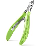 FVION Cuticle Clippers – Small Cuticle Trimmer, Rubber Coated Handle Manicure Tools – Full Jaw Cu...