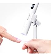 BEAUTPAL Handheld UV Light for Nails Mini Nail Dryer LED Light with Magnetic Stand, LCD Screen - ...