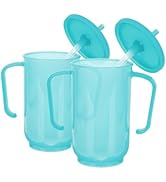 Beaupretty 2pcs Adult Sippy Cups For Elderly Sippy Cup With Straw Hospital Water Bottle With Stra...