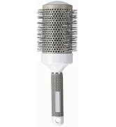FRCOLOR Curly Hair Rolling Comb, Professional Curling Brush for Women Detangling Hair Comb, Grey